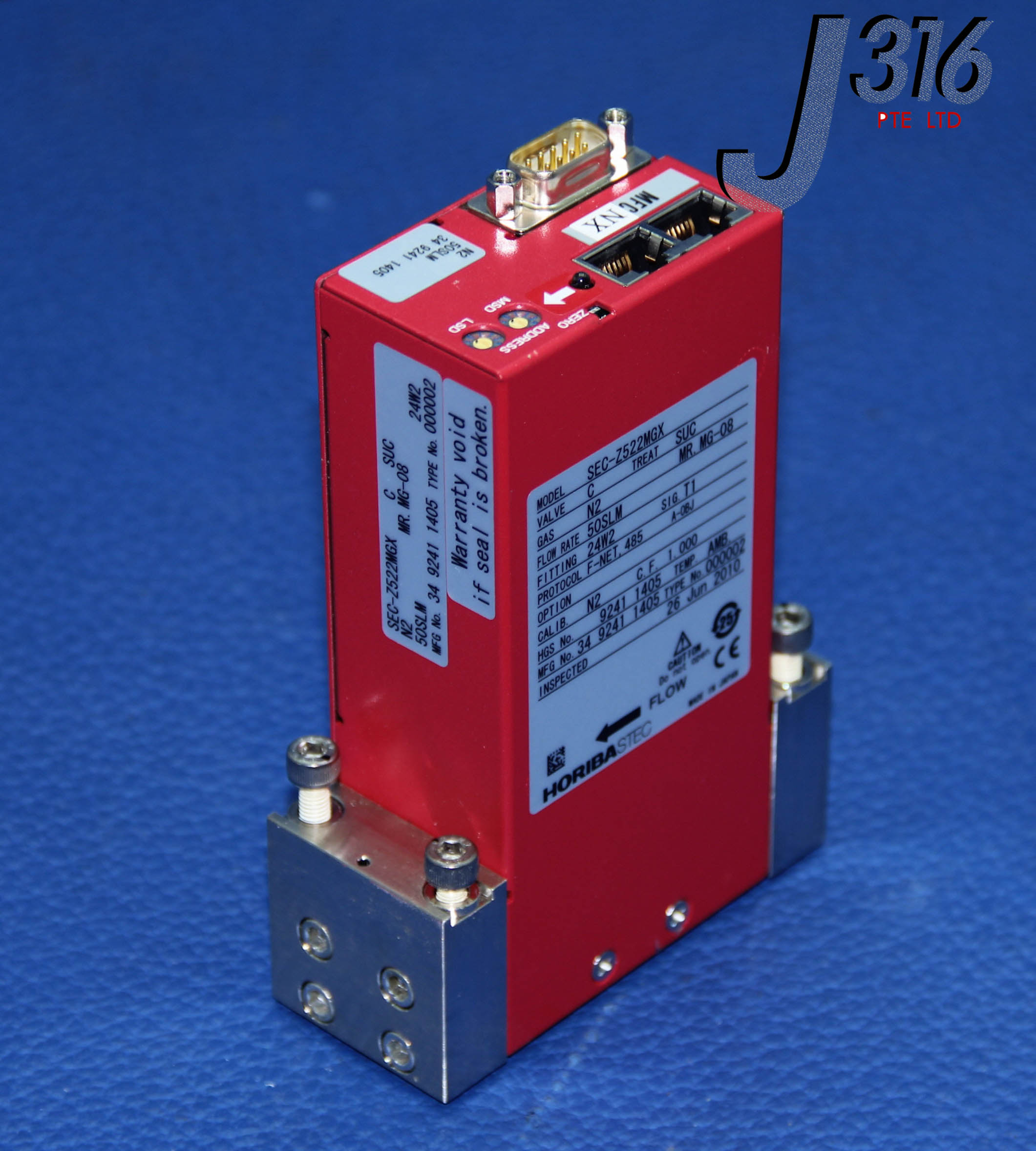 6273 HORIBA-STEC MFC Z500 SERIES SEC-Z522MGX – J316Gallery